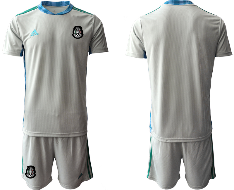 Men 2020-2021 Season National team Mexico goalkeeper grey Soccer Jersey